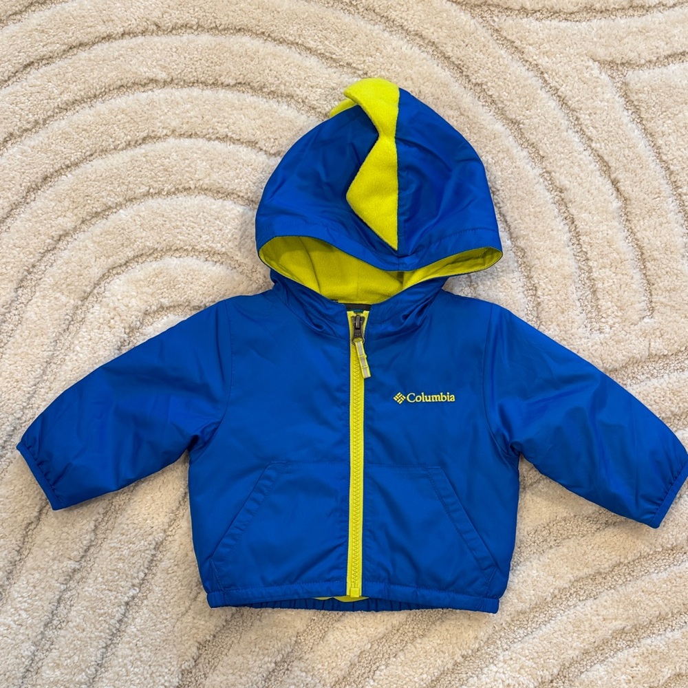 Columbia Dino Jacket in Blue and Lime Insulated - Never Worn
